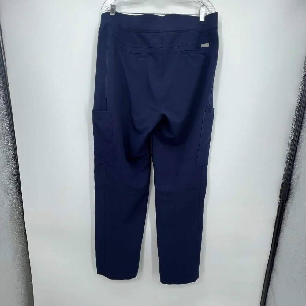 Figs Technical Collection Mens Axim Cargo Scrub Pants Sz XL Blue Medical Nurse